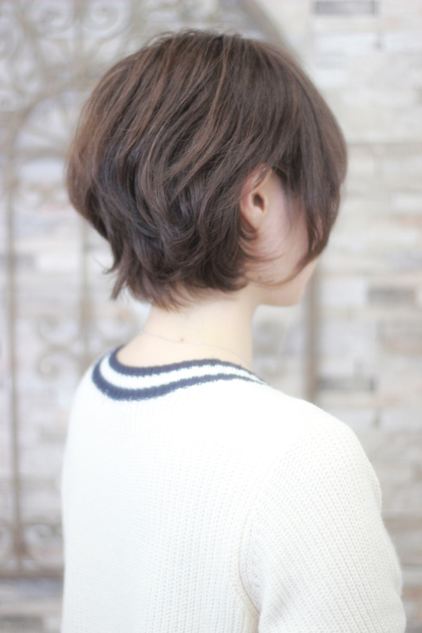 大人可愛いショートボブ