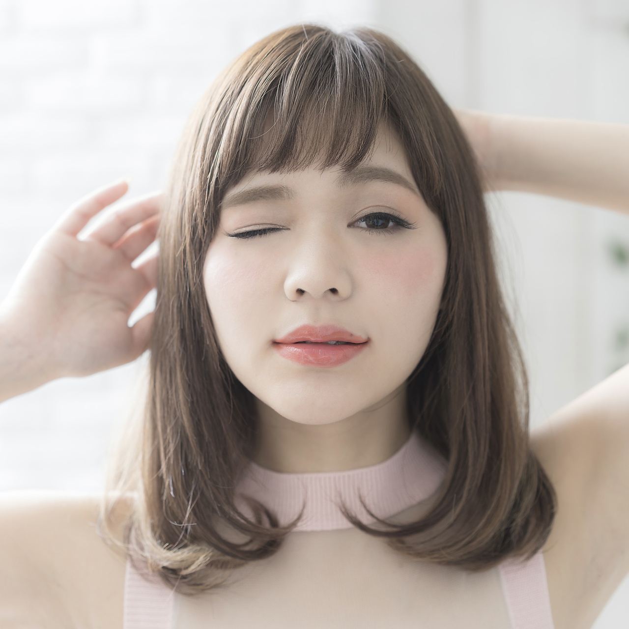 フレンチミディアム×ショートバング
