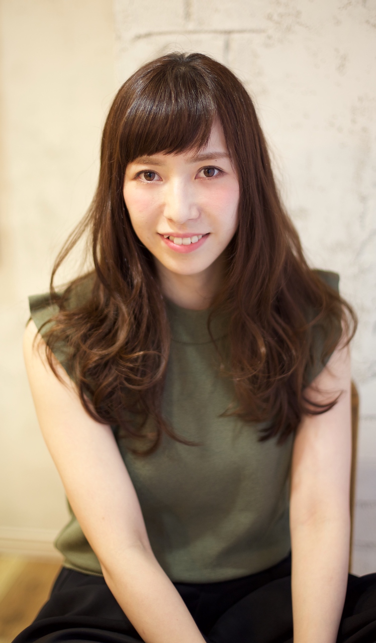 上心顔×かわいい＝オン眉ロングレイヤー