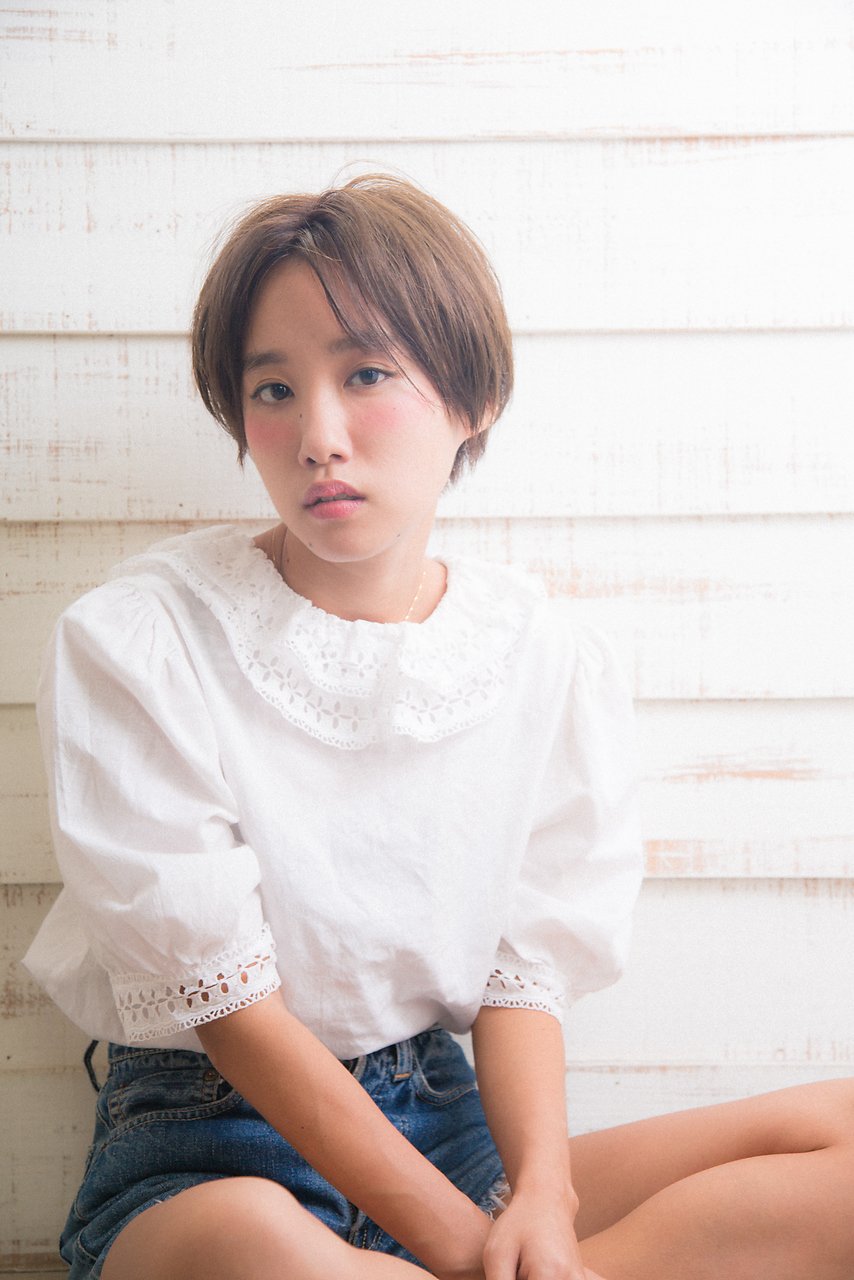 大人可愛い　ナチュラルフレンチショート