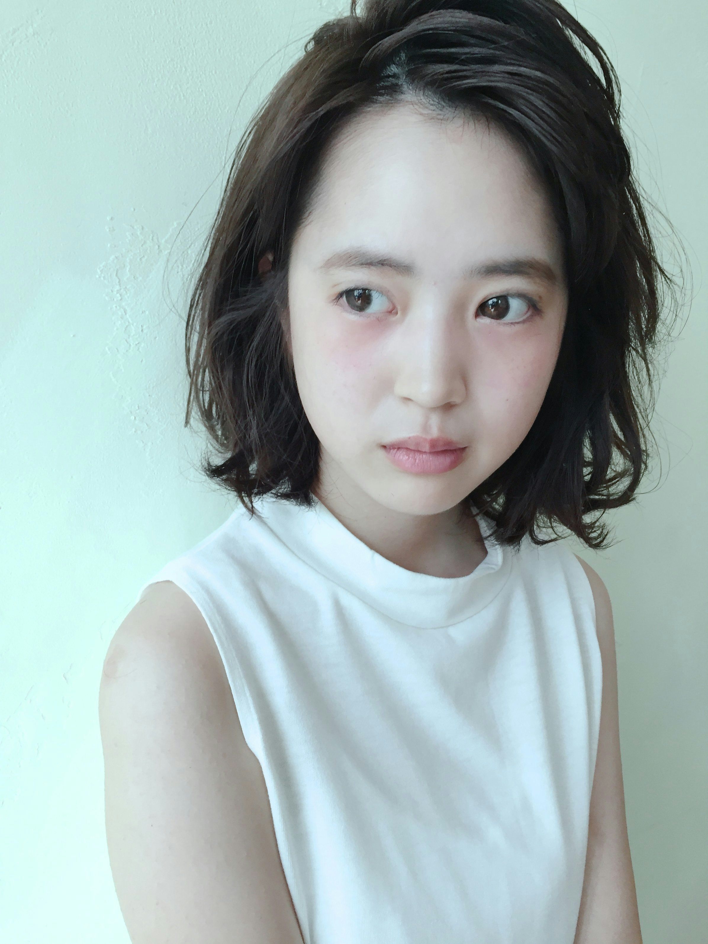 ワンレン パーマ