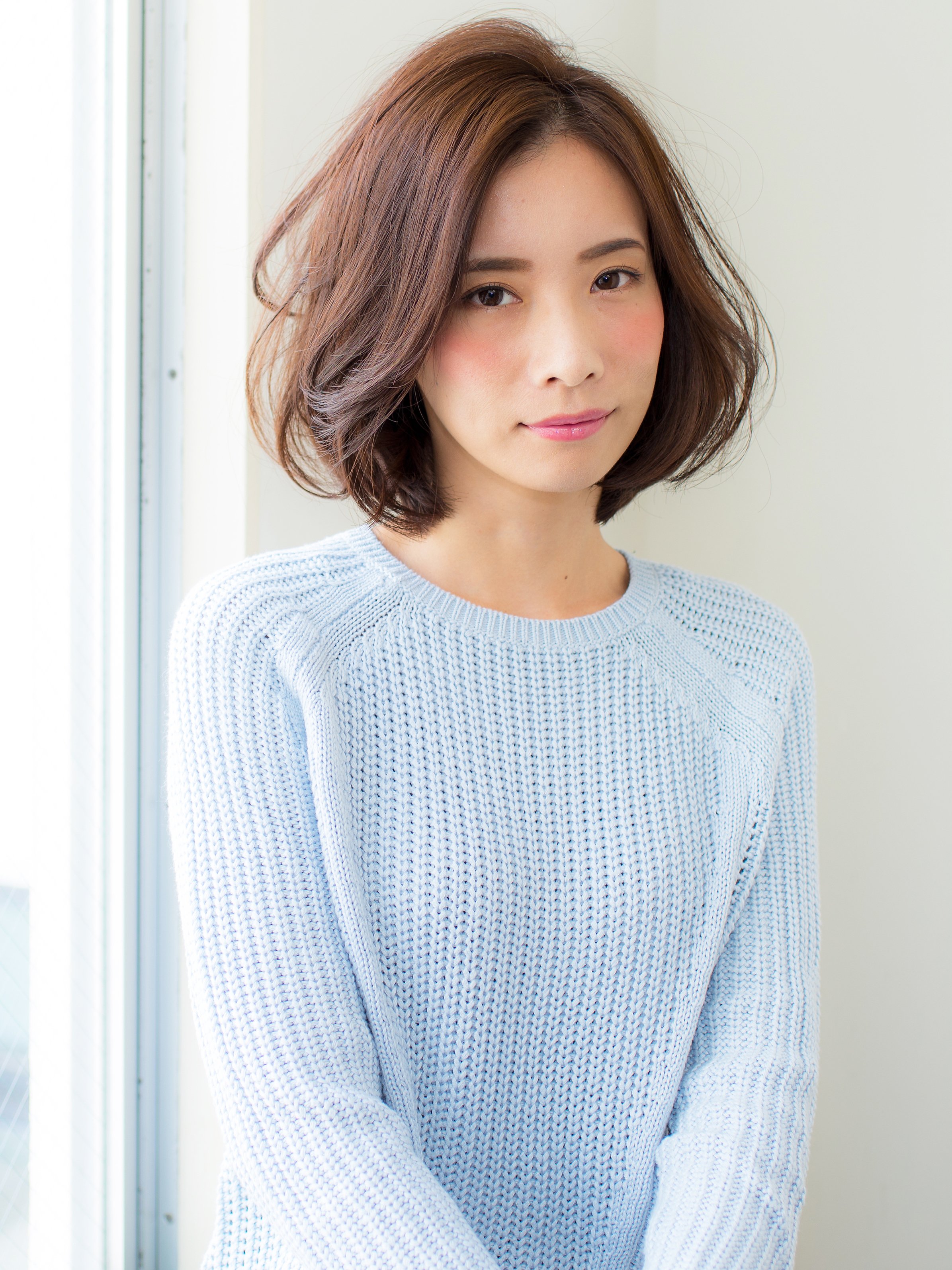 もう輪郭で悩まない 面長さんに似合うシルエットの ワンレンボブ を徹底研究 ホットペッパービューティーマガジン