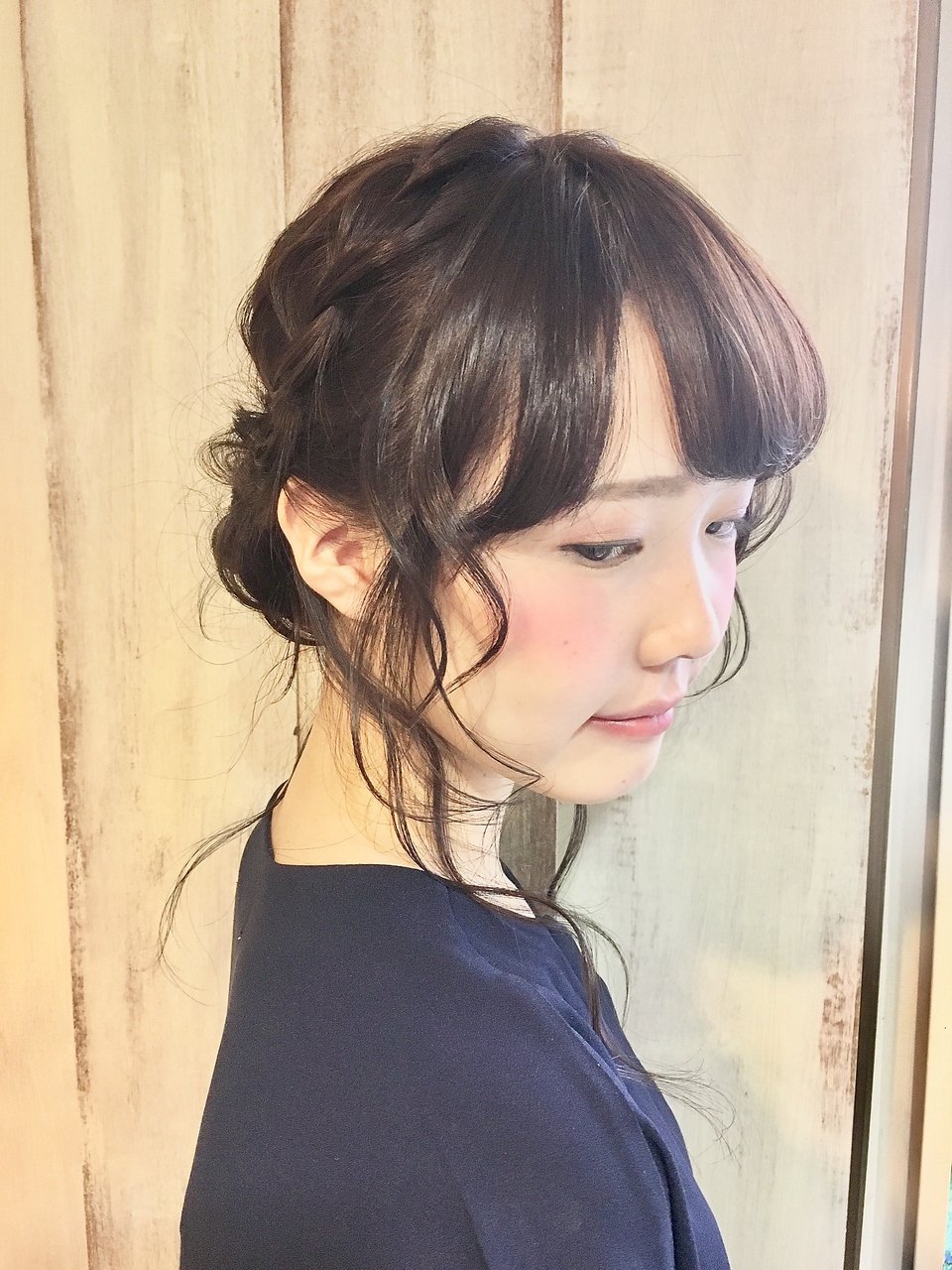 AnFyeforprco】人気のルーズ編み込みアップ☆花嫁様にも♪
