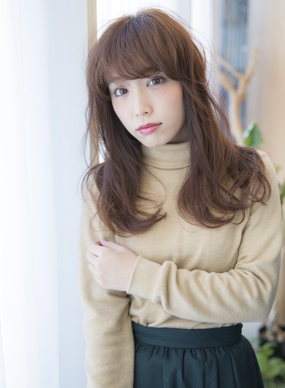 シャンドゥール栄店大人かわいいセミロングエアリーカールby平岩