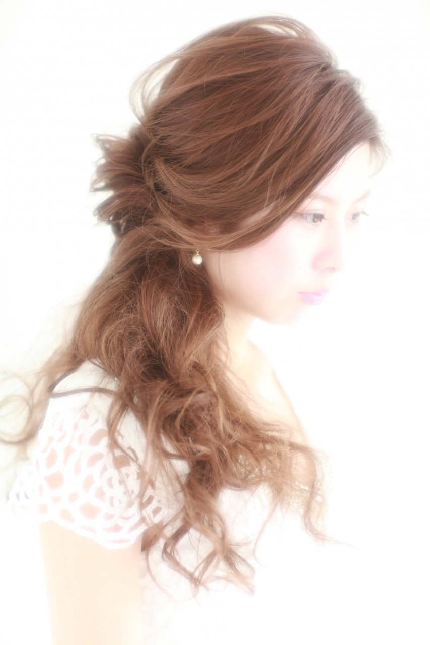 ロング×サイドアップstylist寺内智美