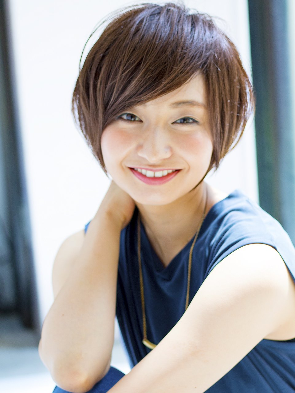 前下がりのヘルシー大人ショート8＊小顔◎GAFF表参道　岡田道好