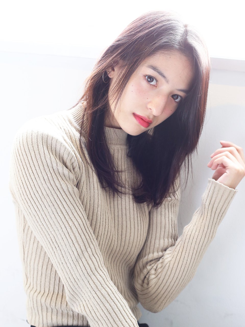 【ALBUM原2】メランジュストレートミディ_41828