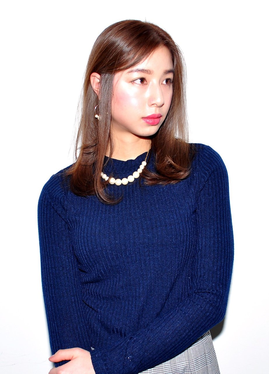 【RITZY】躍動ストレート☆さらさらヘア☆セミディ☆ワンレン