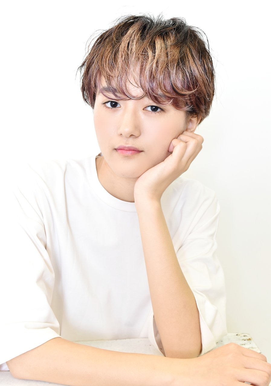 メッシュ×ショート