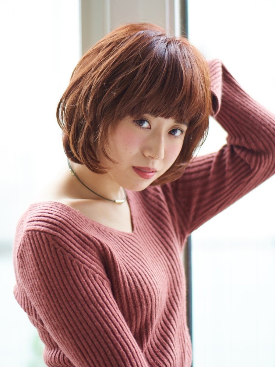 クラシカル　大人かわいいナチュラルカールボブ【PREGO】