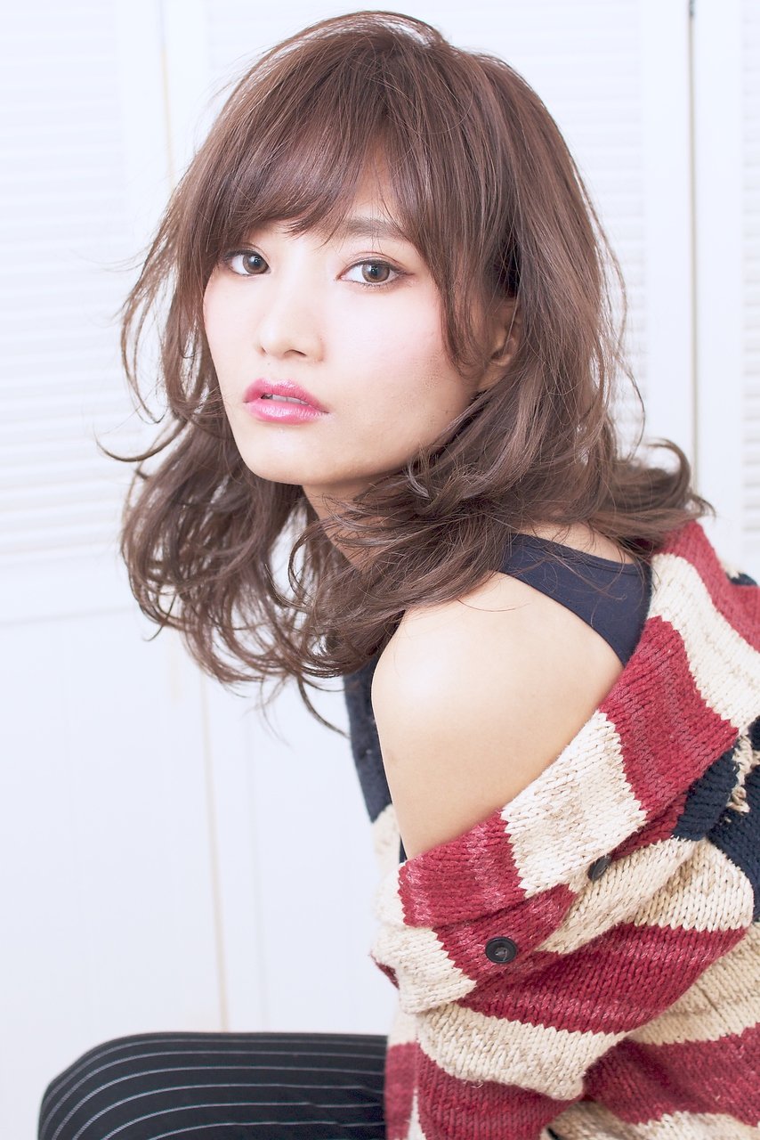 2016sweet風大人かわいい透明感スタイル ピンクグレージュカラー