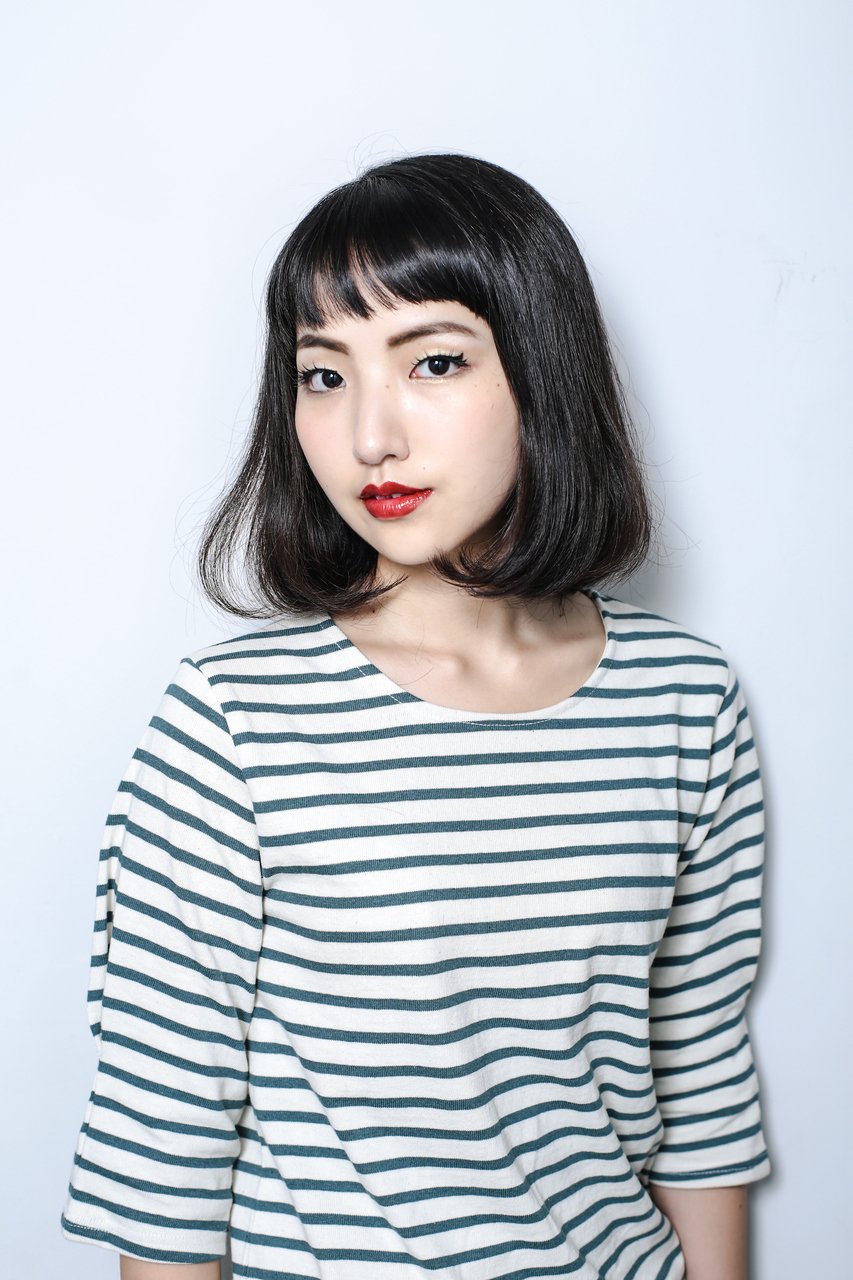 2015年冬ワンカールボブ＋1950年代メイクでレトロモダン