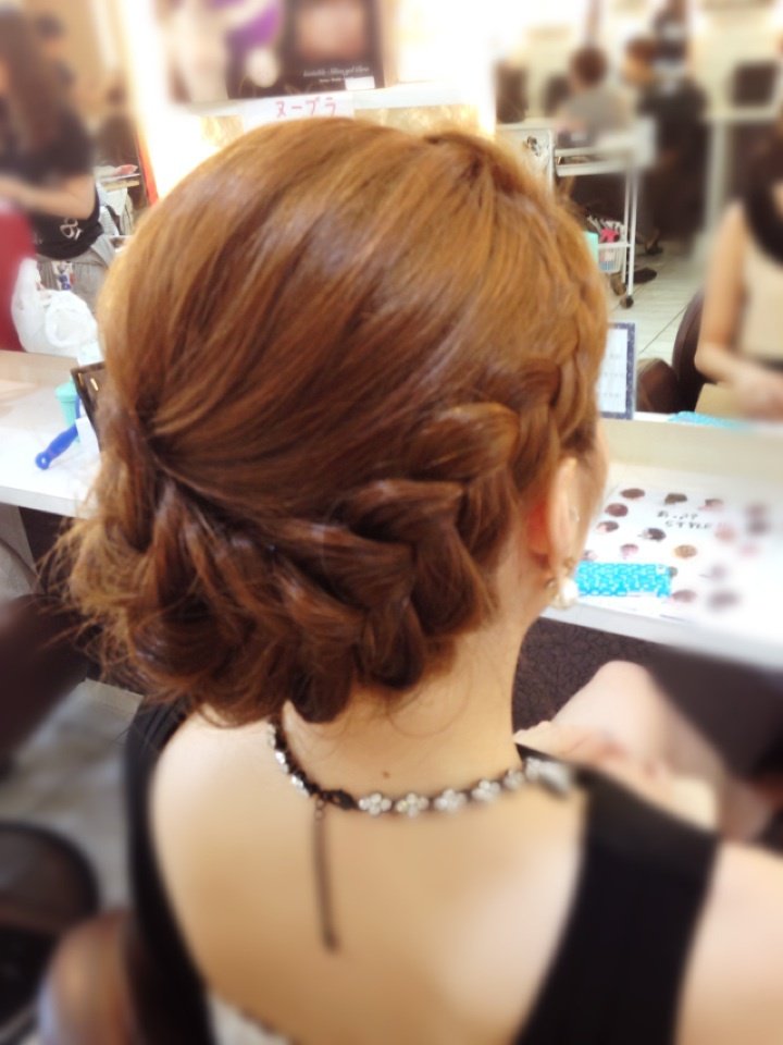 ☆編み込みアレンジ☆ヘアセット専門店ファースト京都祇園店