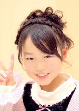 キッズヘアセット☆三つ編みカチューシャ♪