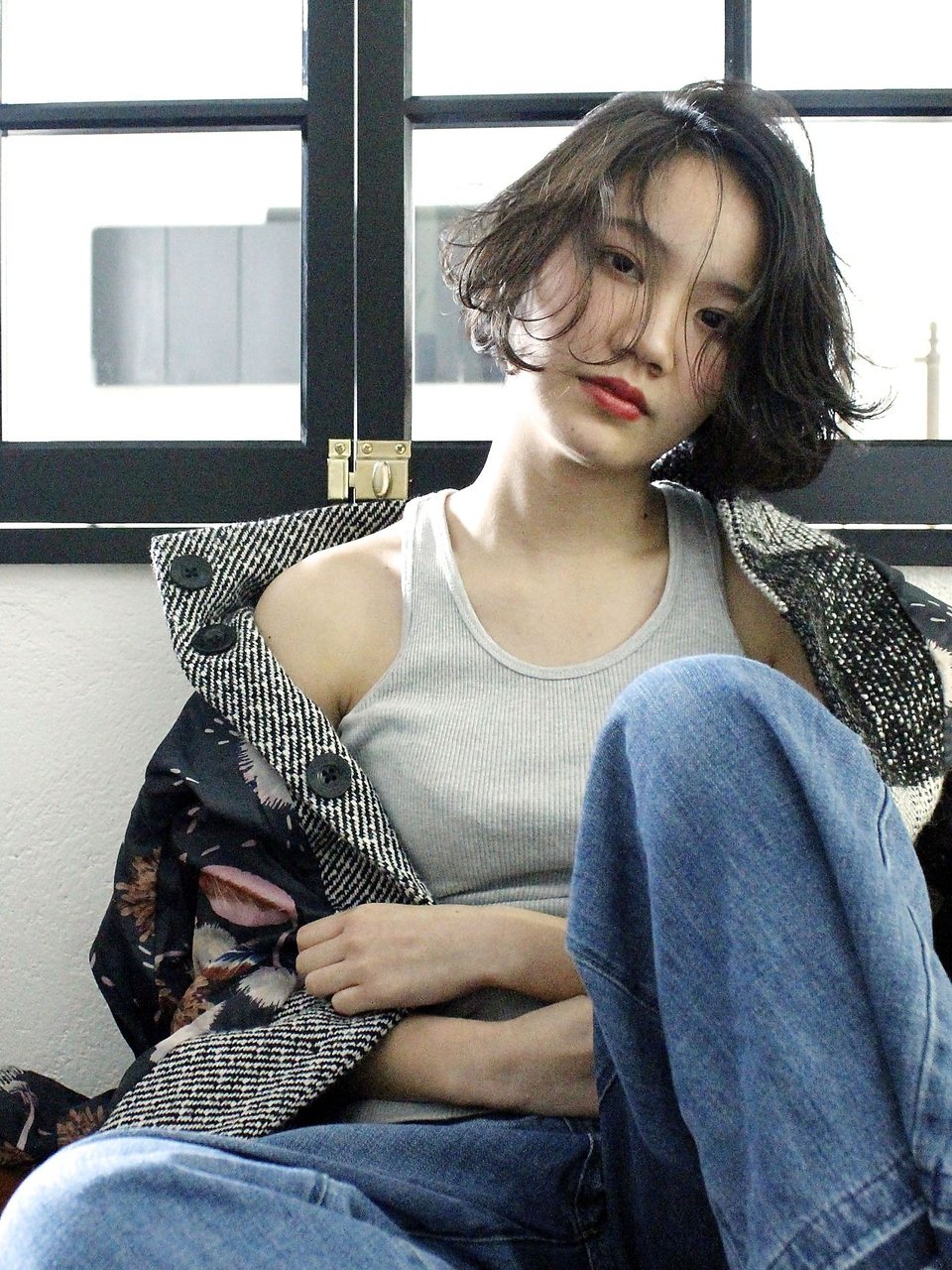 黒髪ショートボブ