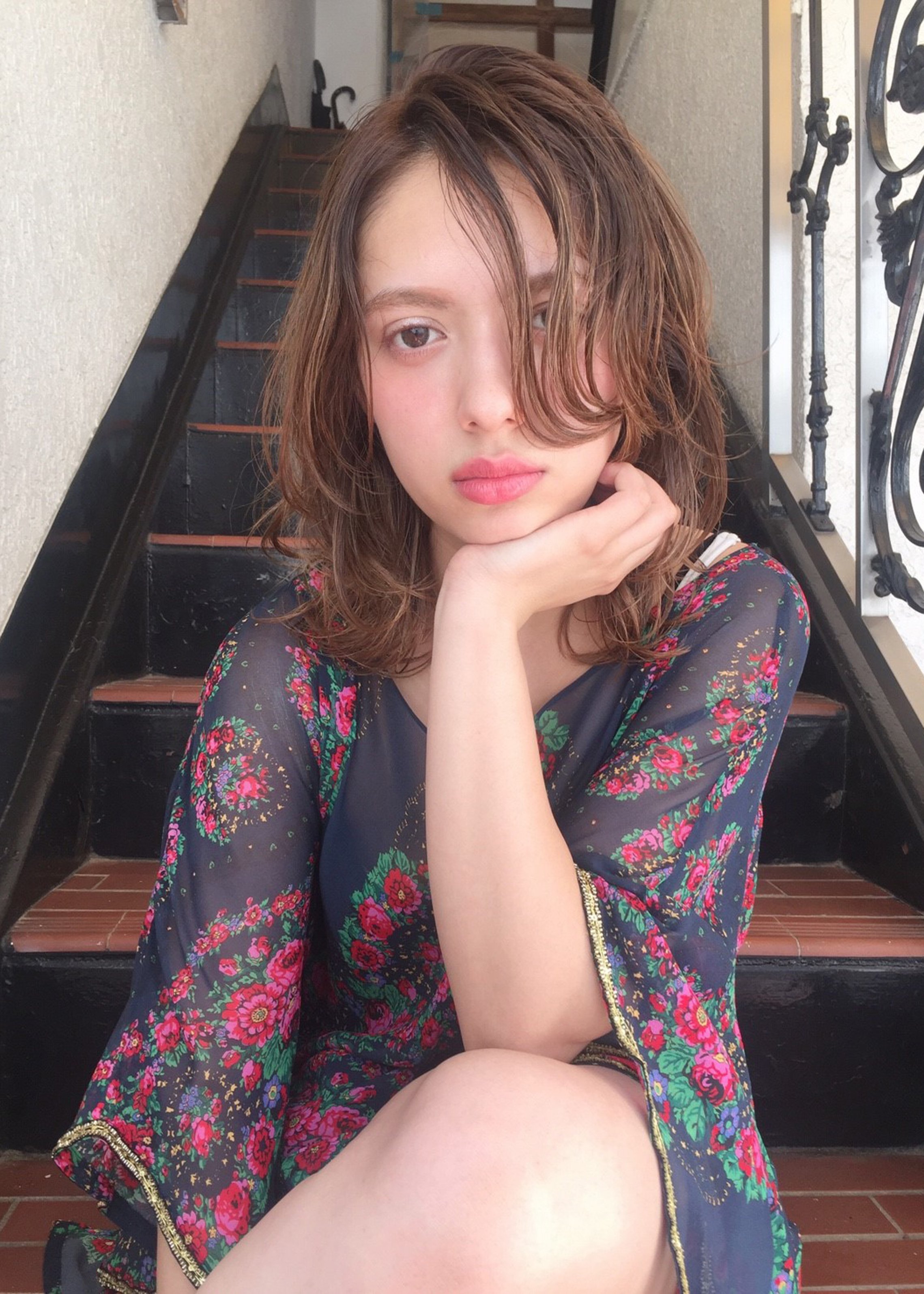 【CORNER】クラシカル×姫カット×ミルクティーカラー×モード