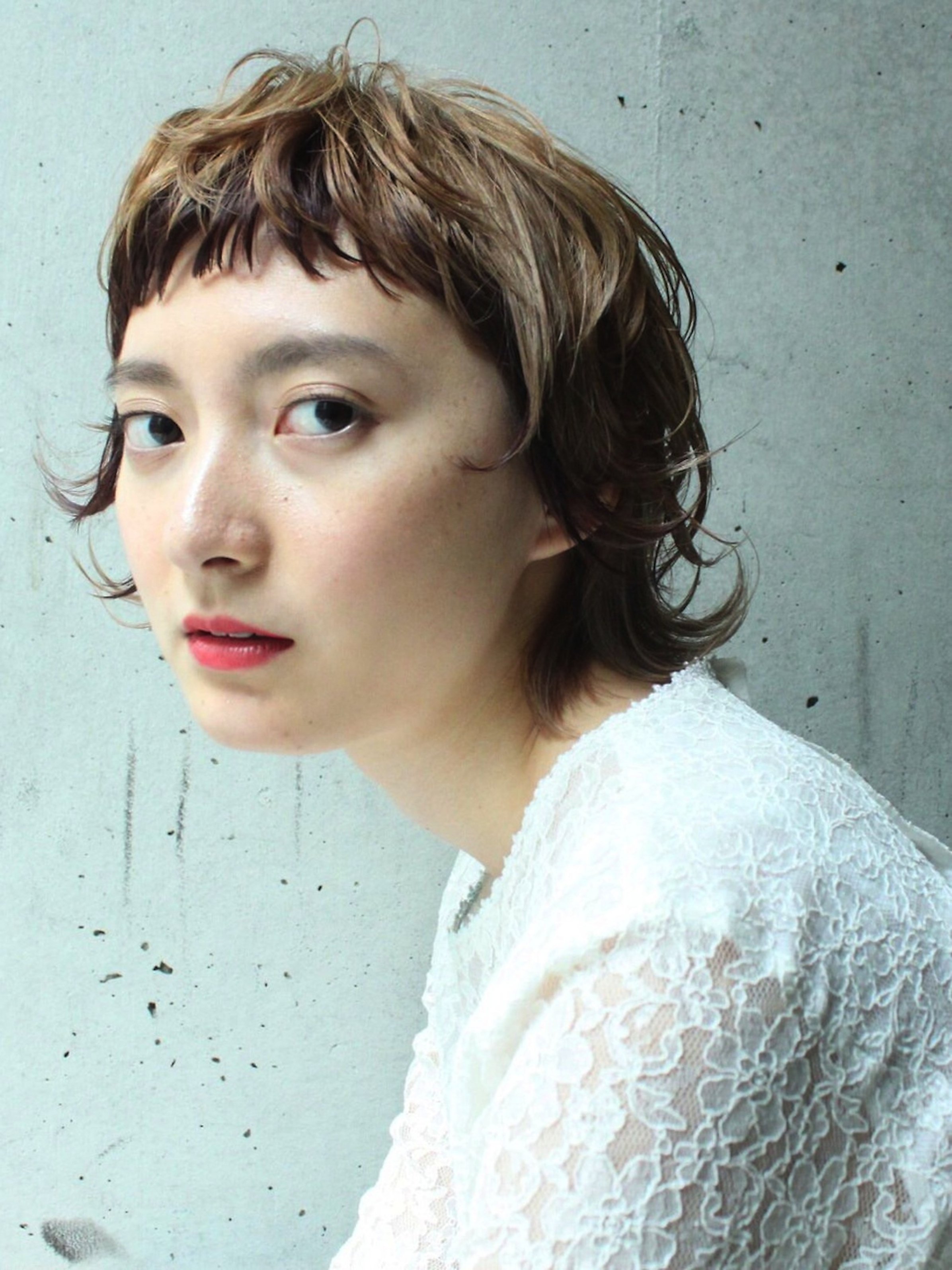 【saltwater】ショートウルフ × セクションカラー（松本匡介）C