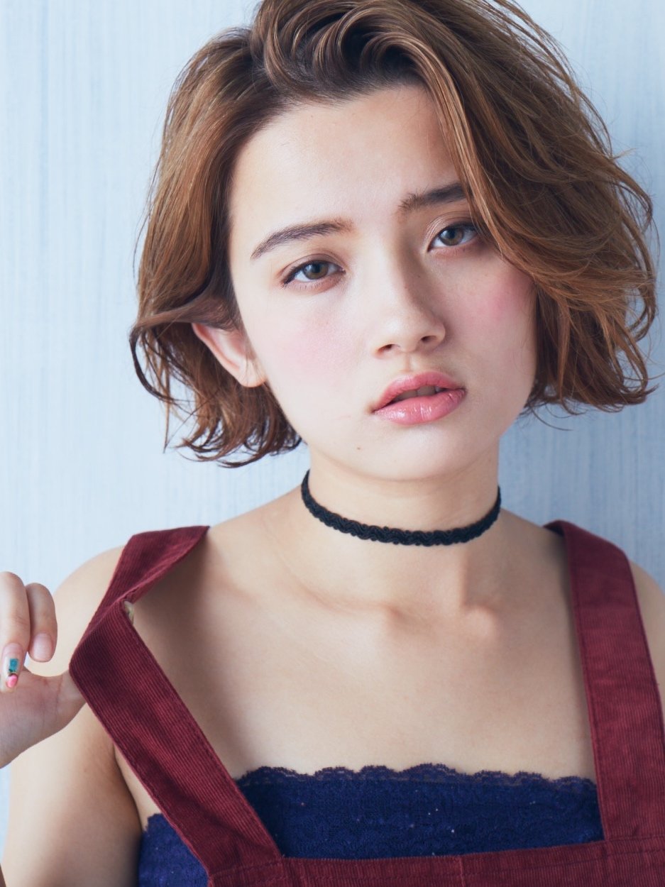 ウェット質感×外ハネ☆グレージュボブ【RODGE 原宿 表参道】