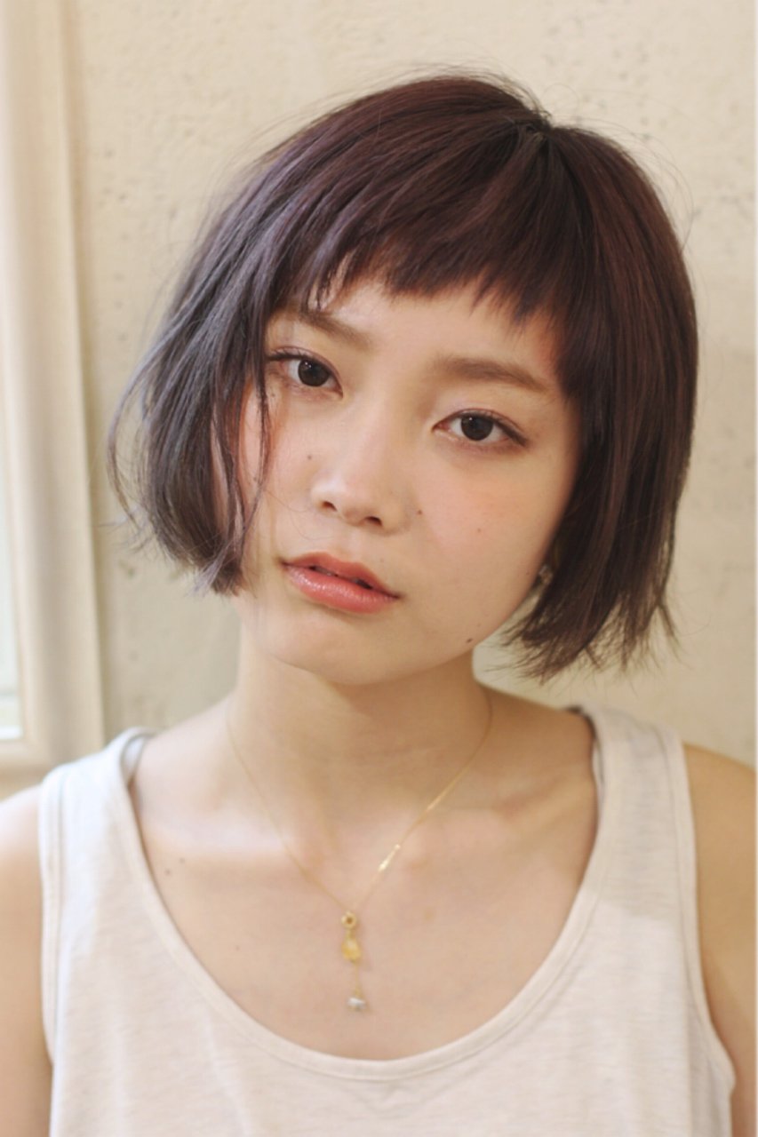 【ninon 阿倍野】ラベンダーアッシュのショートボブ