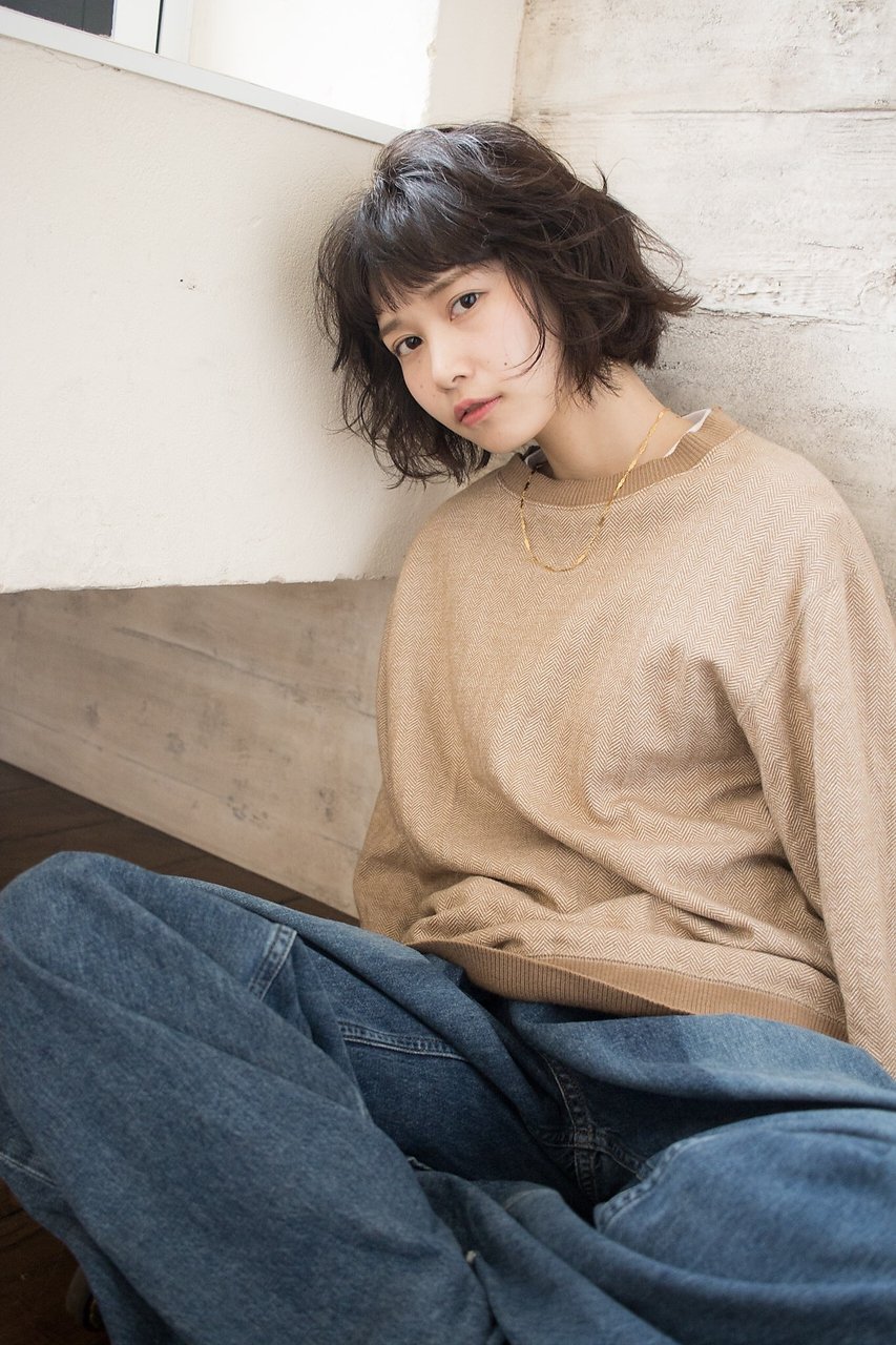 【HATTA HAIR】癖を活かしたレイヤーボブ
