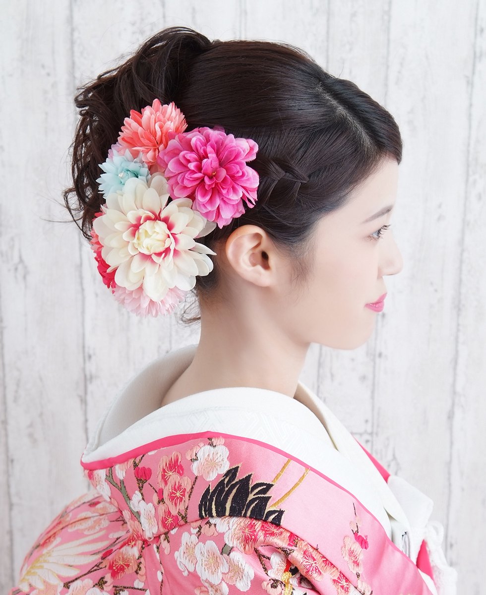 【花嫁ヘア・色打掛】華やかサイドアップ☆夢館
