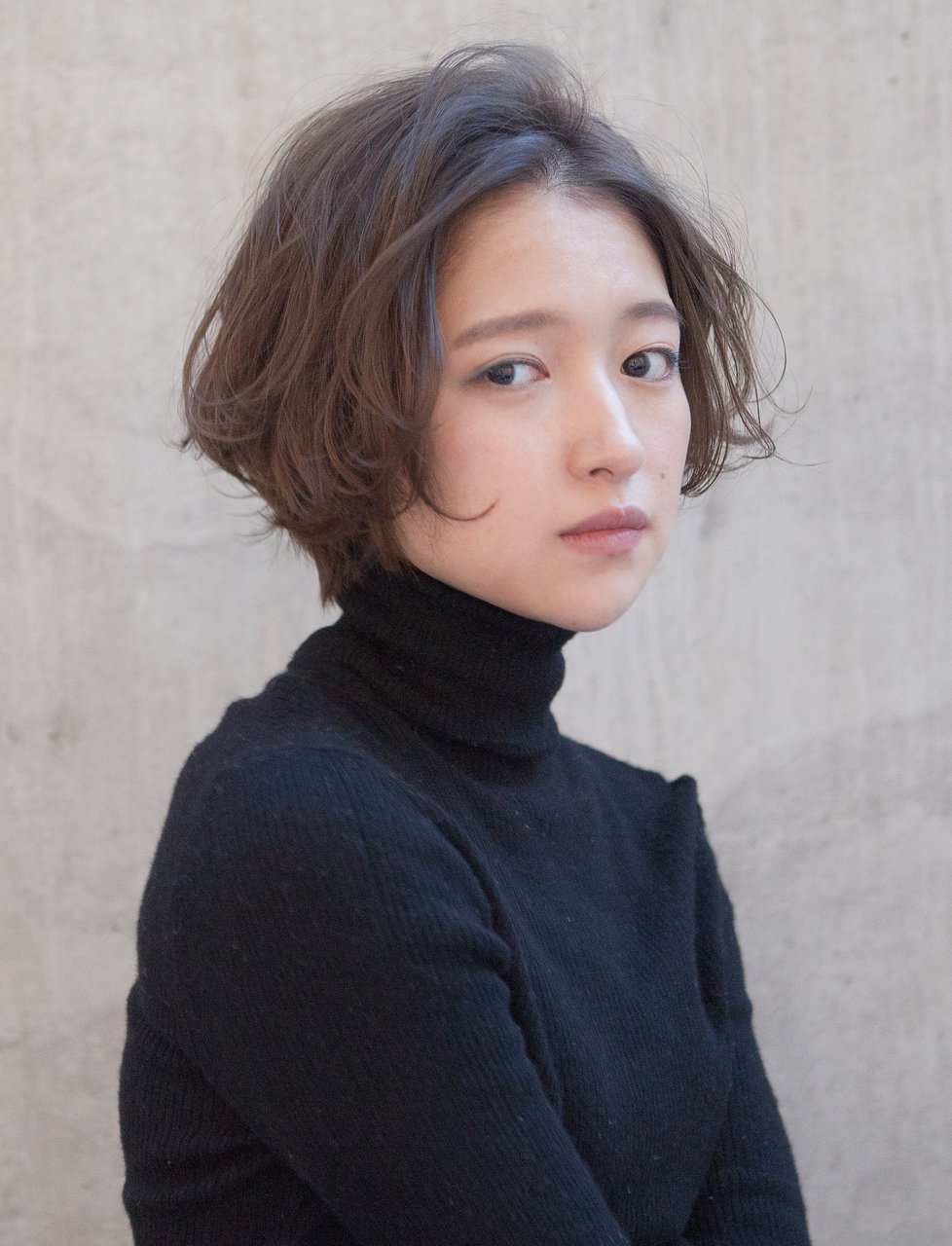 大人かわいいエアリーショートボブ