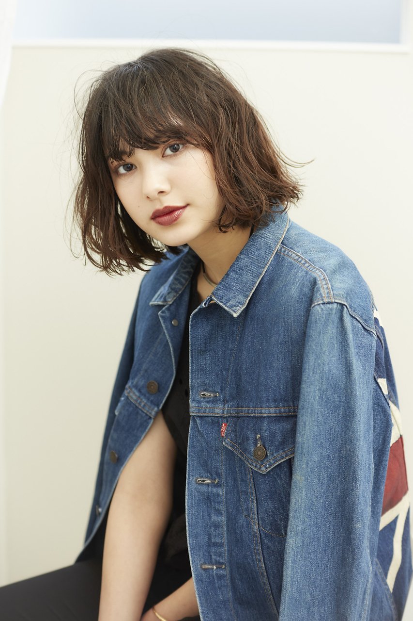 【井上 賢治】フレンチボブ×ブルージュカラー×くせ毛風パーマ