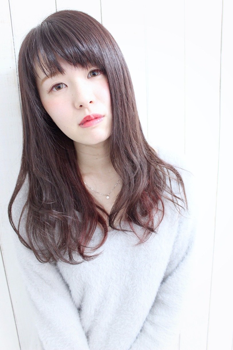 dee 外人風パープルグレー×インナーカラー