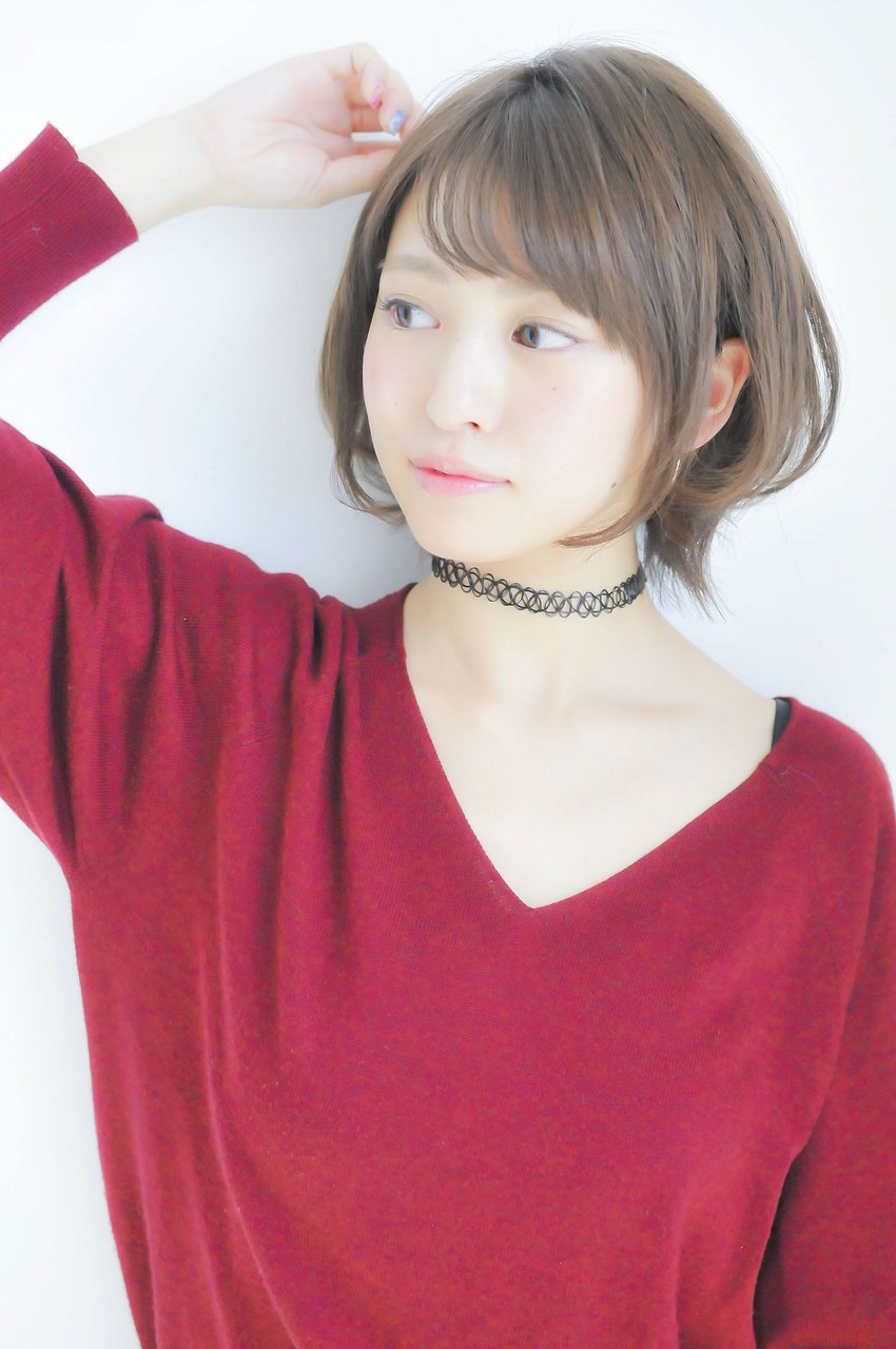 大人可愛いひし形ショートボブヘア×透明感カラー☆ 中村清彦