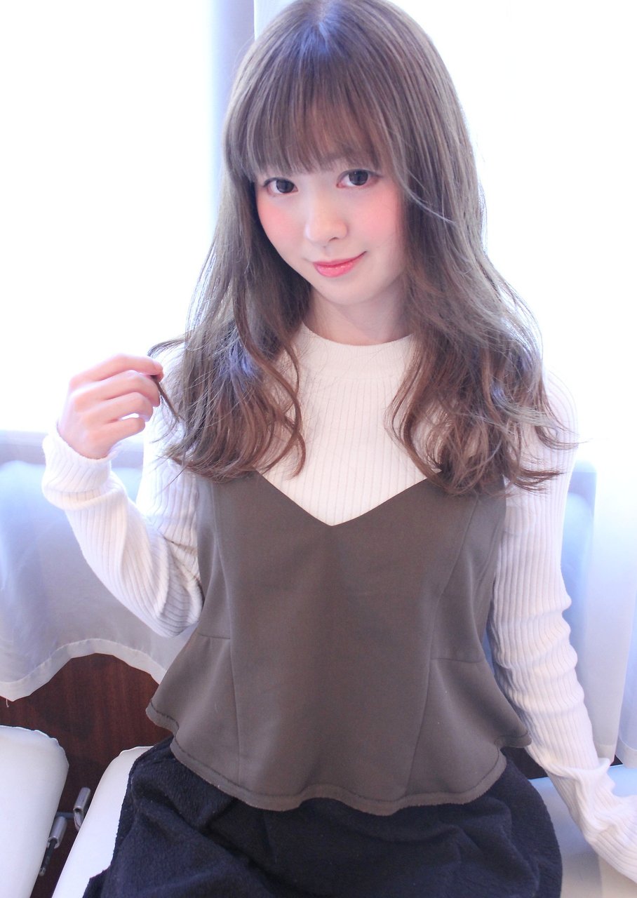 【aman reve】ホワイティアッシュグレージュ◇×ふわゆれヘアー