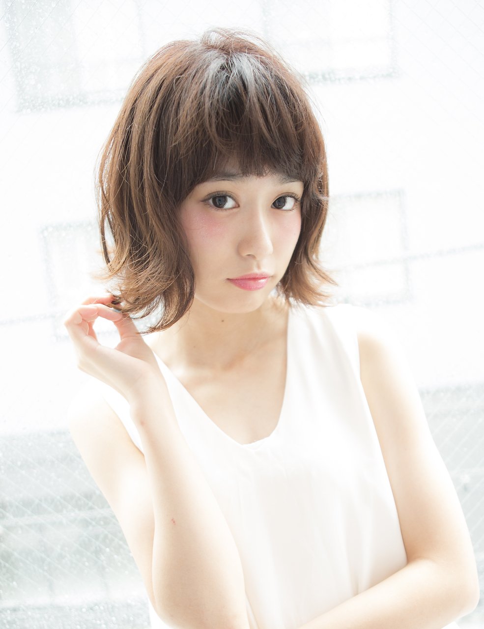【salon de MiLK 原宿】外ハネショートボブ