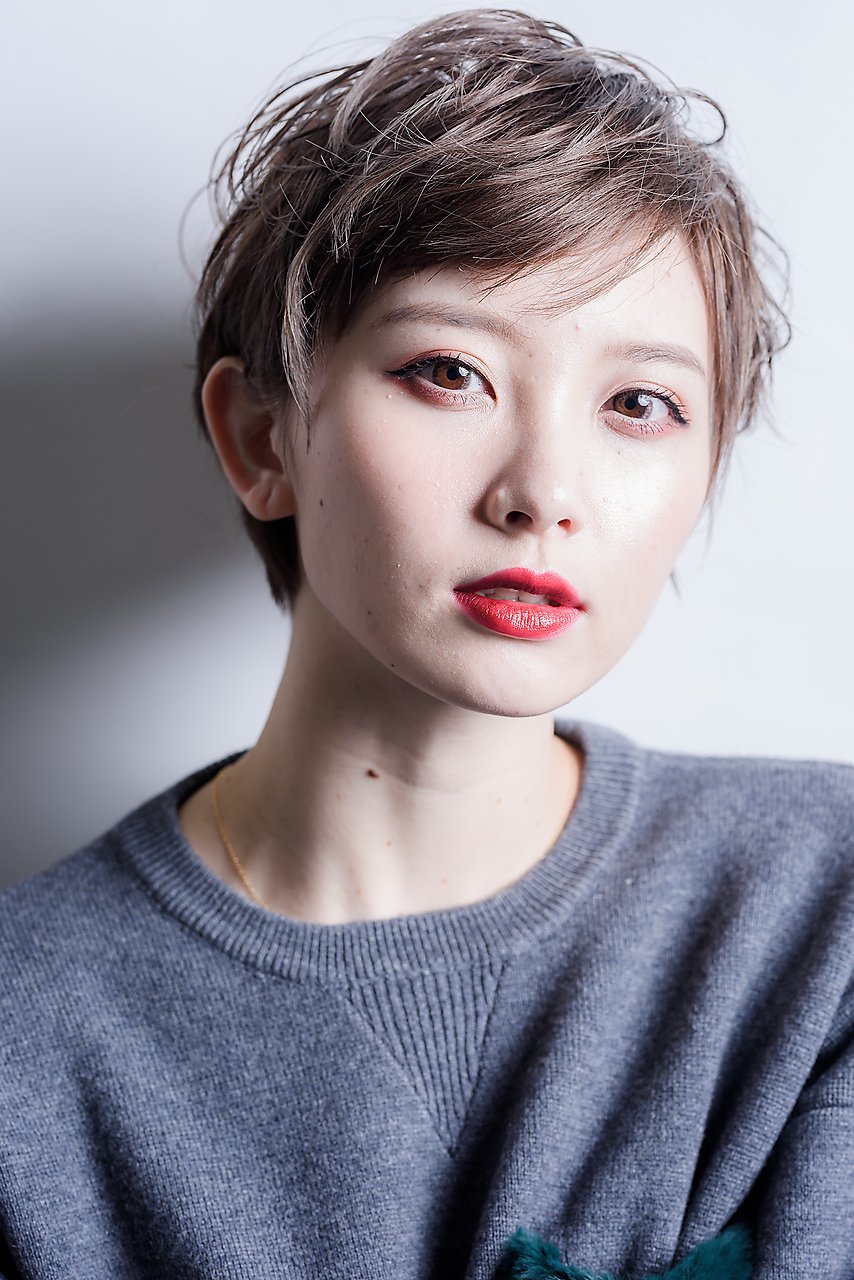 大人かっこいい耳かけショートスタイル【miel hair bijoux】