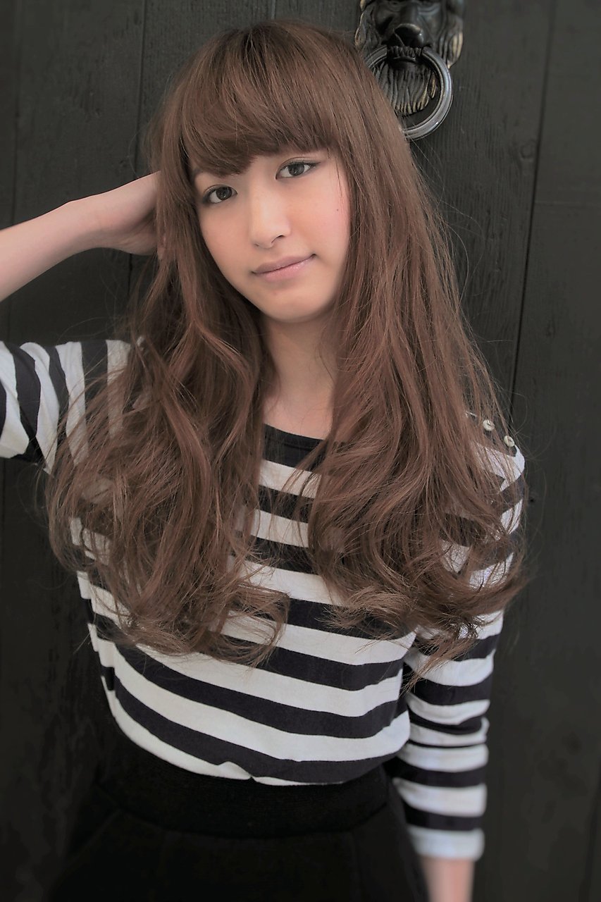【rebe★しっとりグレージュ×Aラインロング★】<札幌琴似>