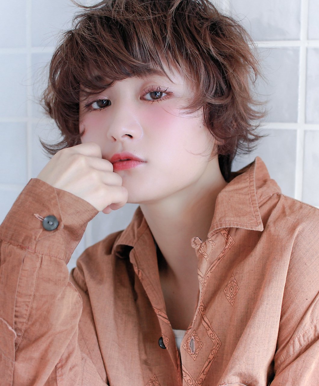 大人可愛いマッシュショート