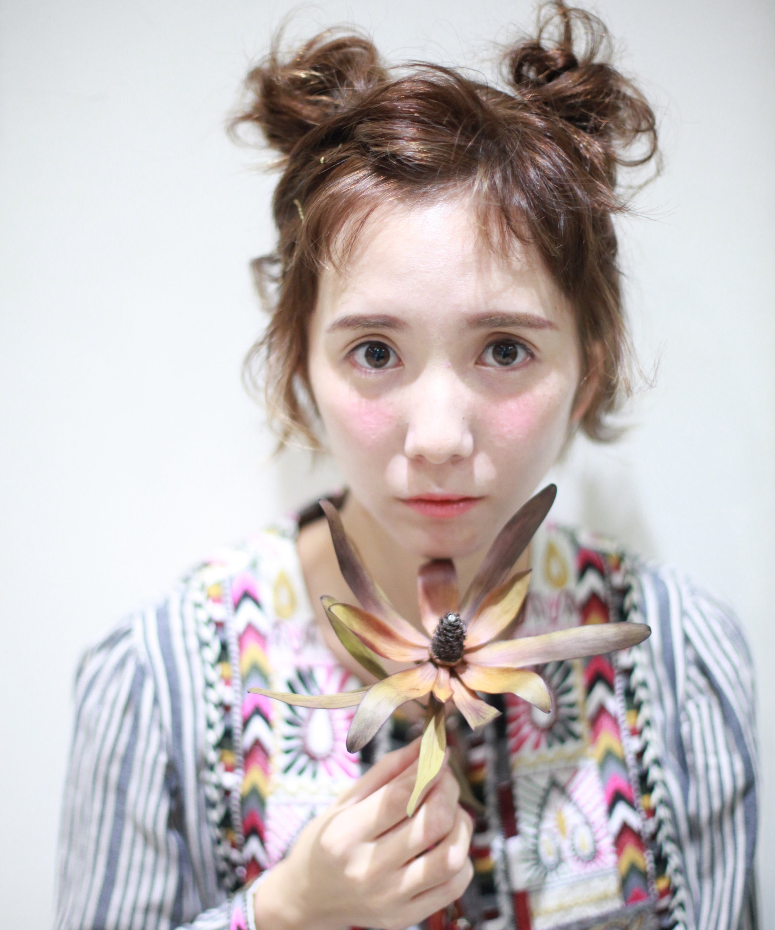 【Flower】外国人風ショートヘアアレンジ