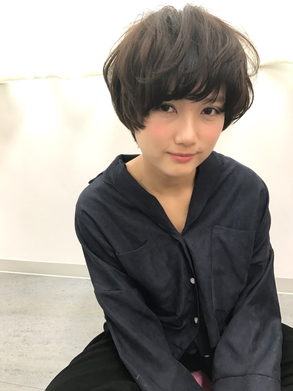 GIENドライウェット質感ハンサムフレンチショート