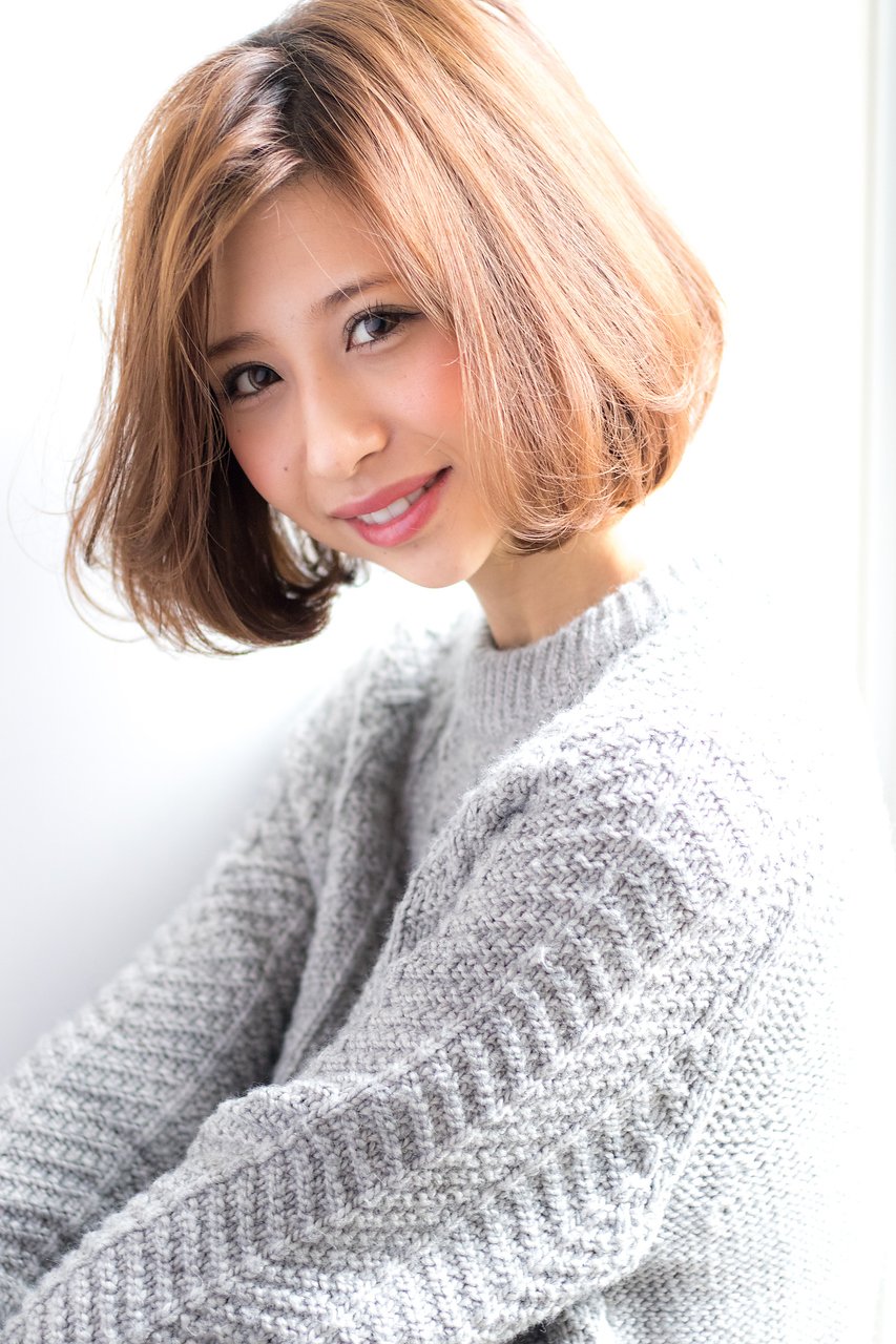 【Lino by U-REALM】柔らかワンレンショートボブで大人可愛く