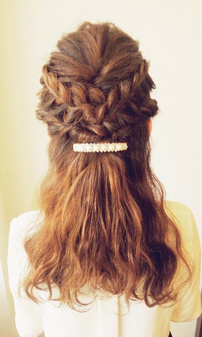 gurihair  ハーフアップ set