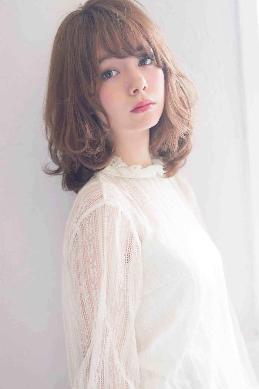 ニュアンス柔らかパーマ♪愛され小顔フリンジバング