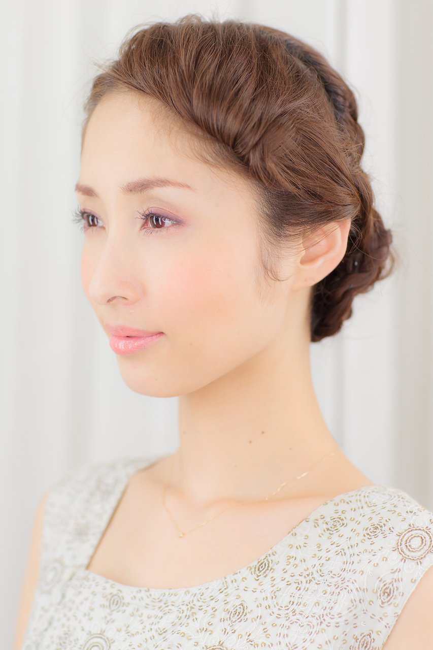 大人の編みこみアレンジ