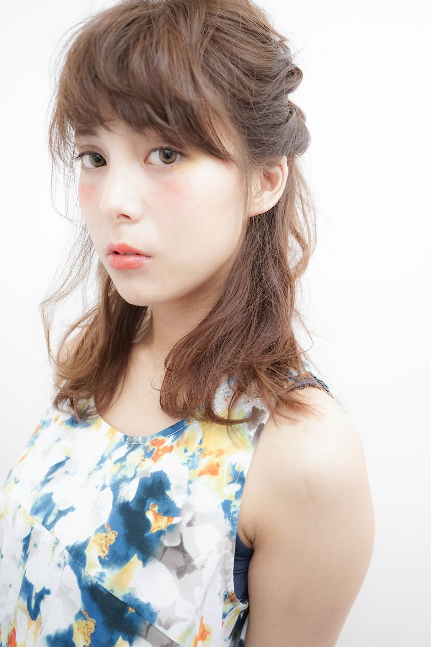 【Lolonois梅田】くるりんぱで簡単ハーフアップ（萩原実香）