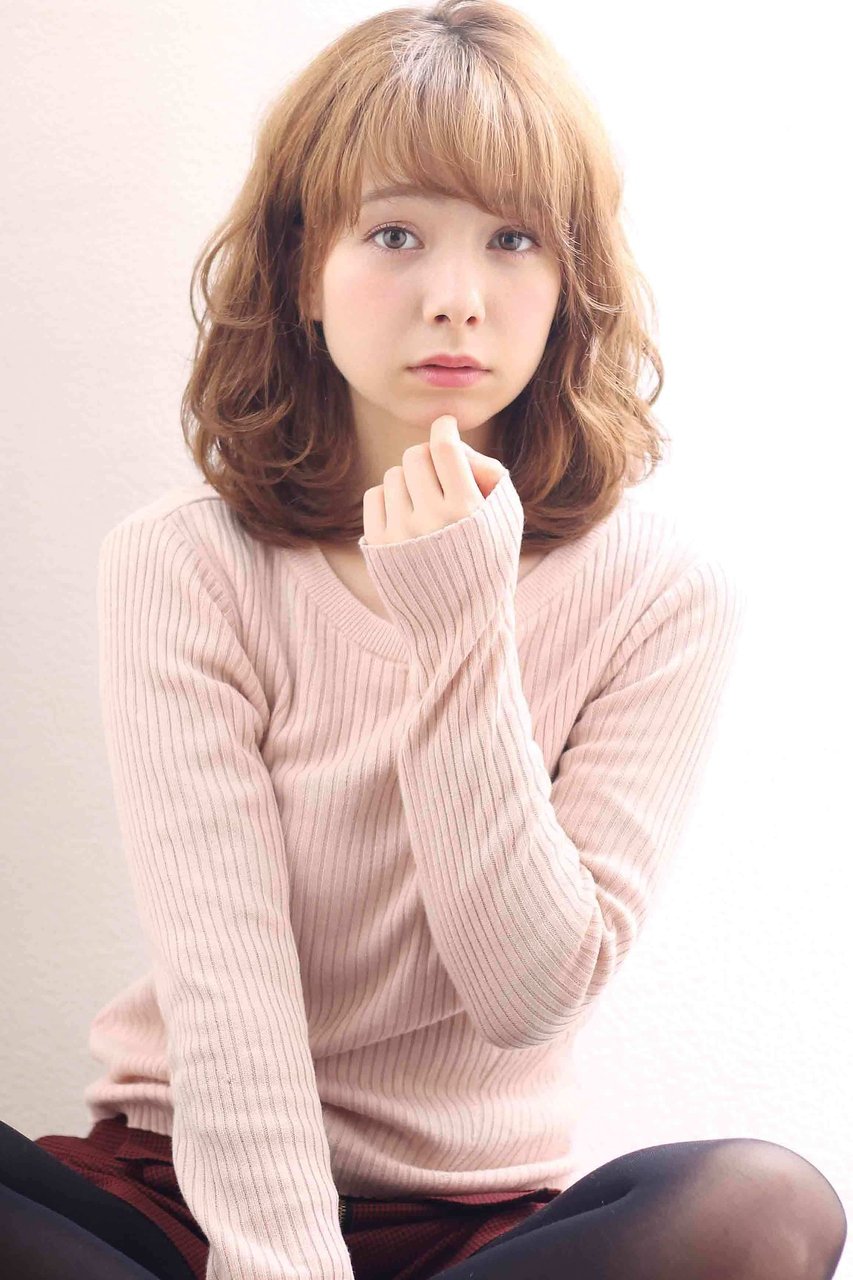 愛され小顔フリンジバング♪フェミニンデジタルパーマ