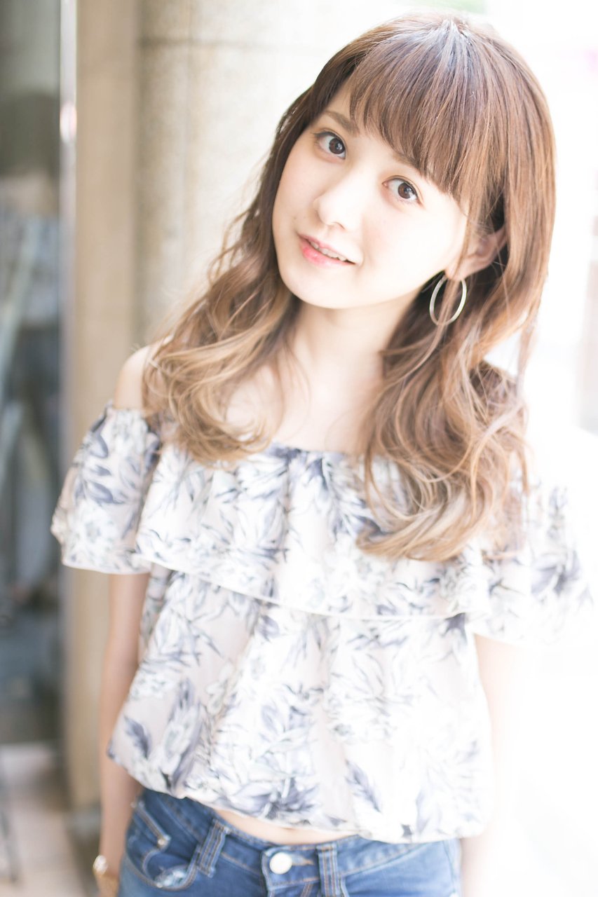 ＃ペールグラデーション＃アンニュイカール＃外国人風ロング
