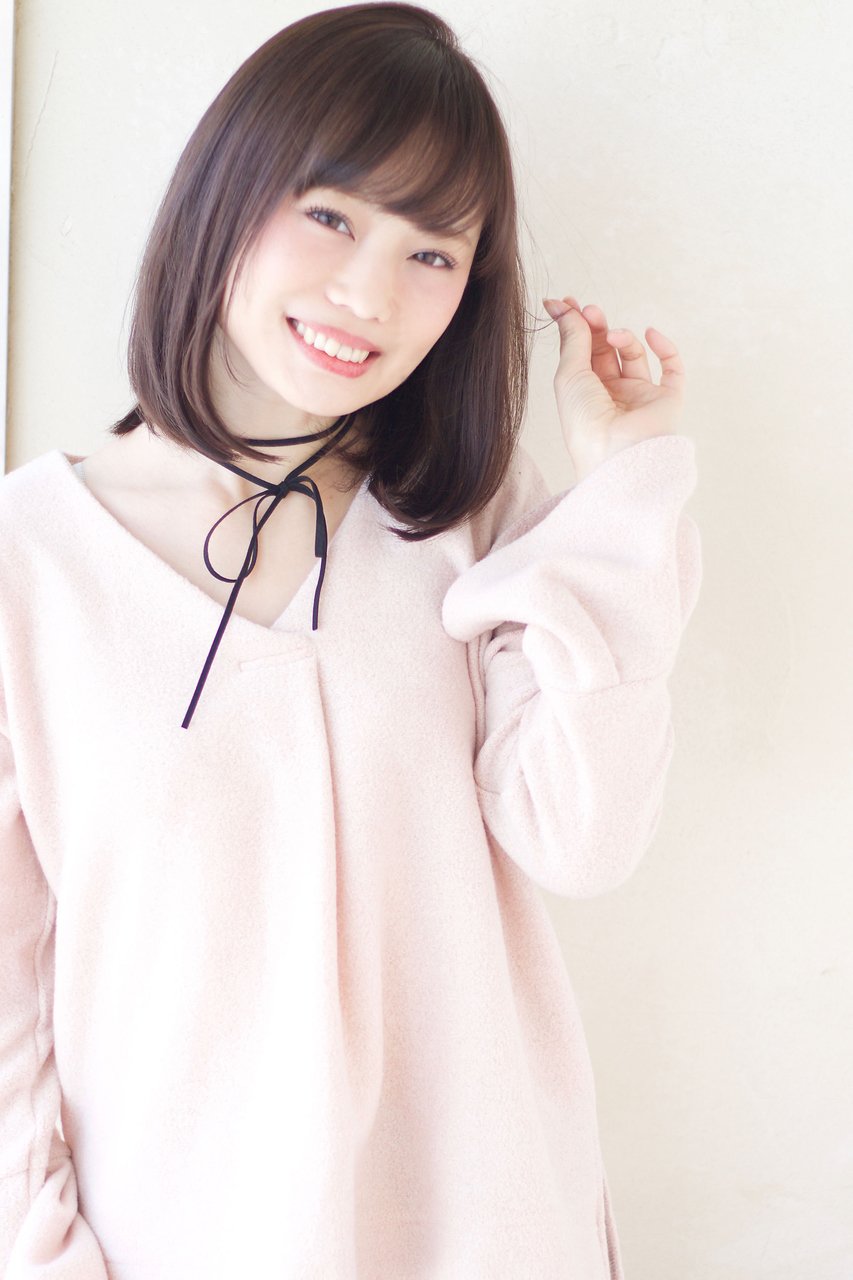 A大人かわいいマッシュスポンテニアスワンカールストレートボブ