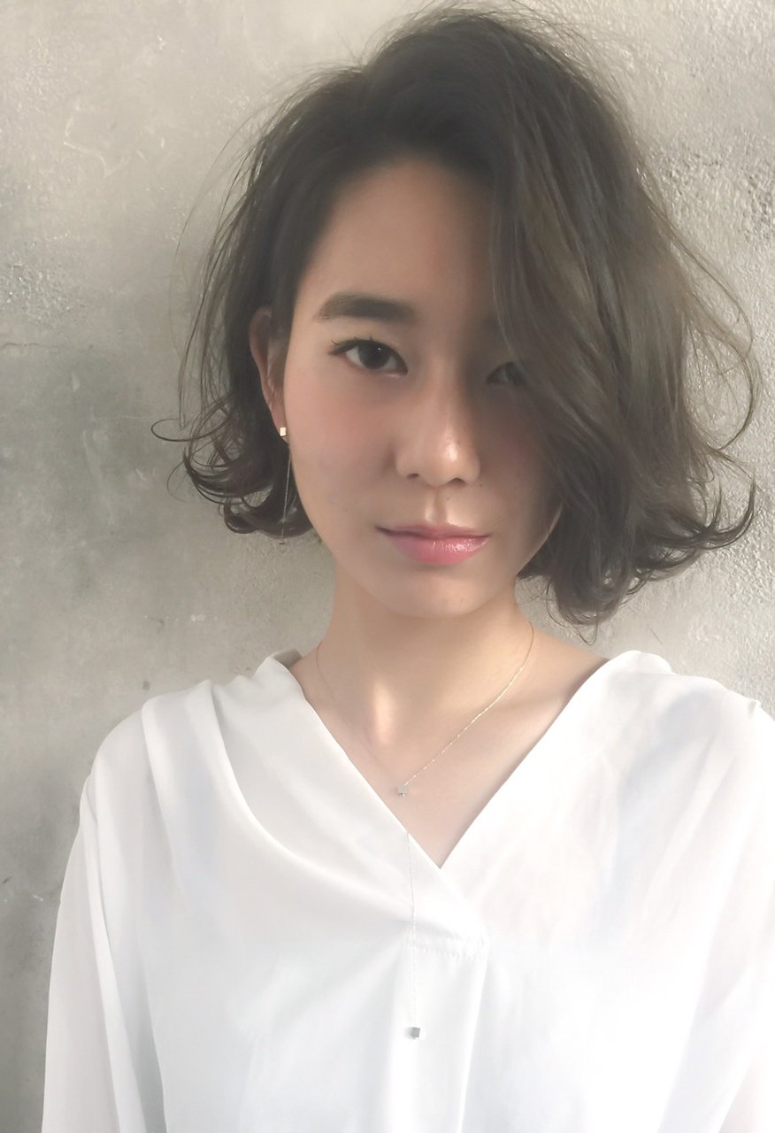 大人のゆるふわボブ