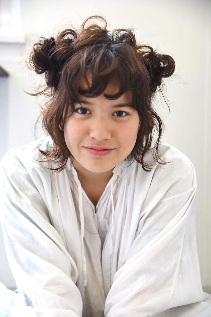 【Lepes】ミディアムボブヘアアレンジ★無造作おだんごヘア