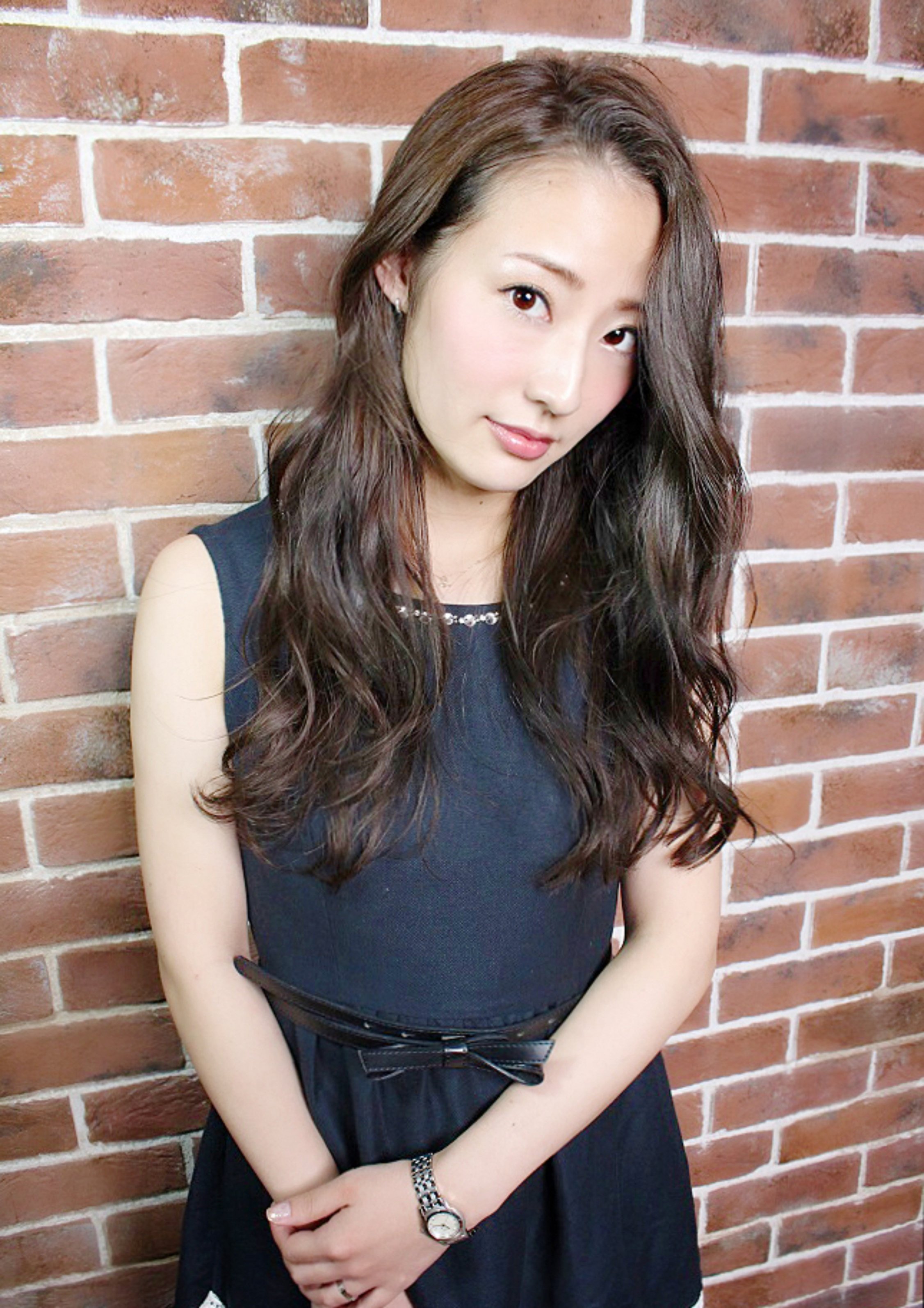 かき上げバングの秋冬大人ロング♪