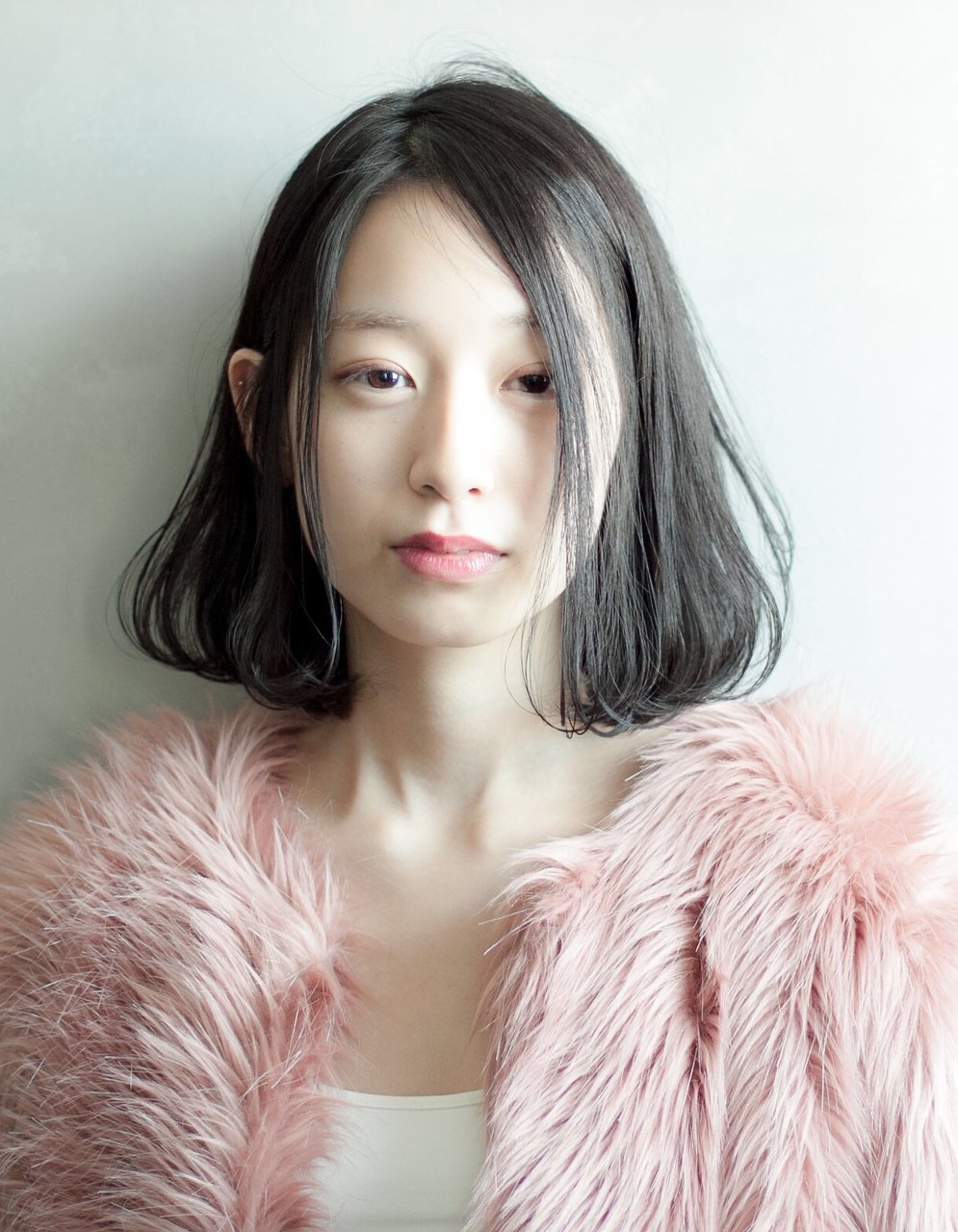 黒髪ボブで魅せる大人の色気