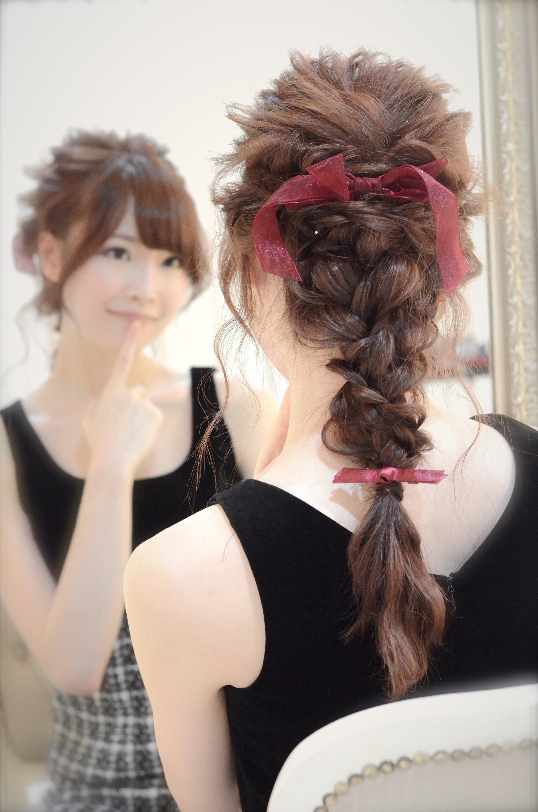 【Euphoria】☆大人可愛い☆ダウン編み込みアレンジ