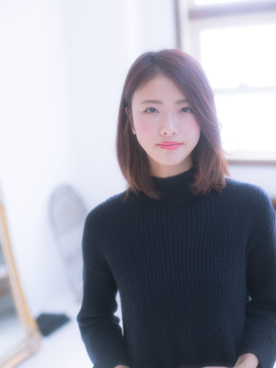 肩ラインのストレートボブ